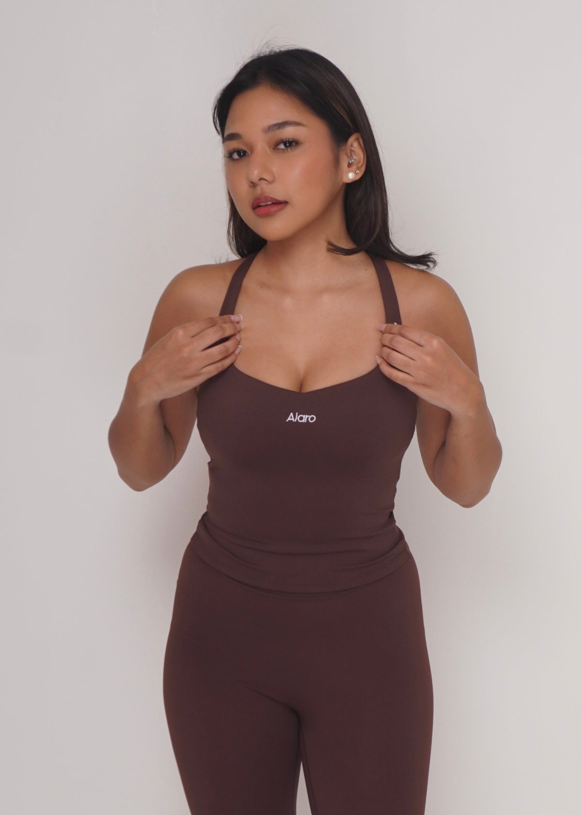 Ruth Racerback Tank - Brown