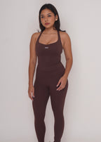 Ruth Racerback Tank - Brown