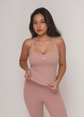 Ruth Racerback Tank - Dusty Rose