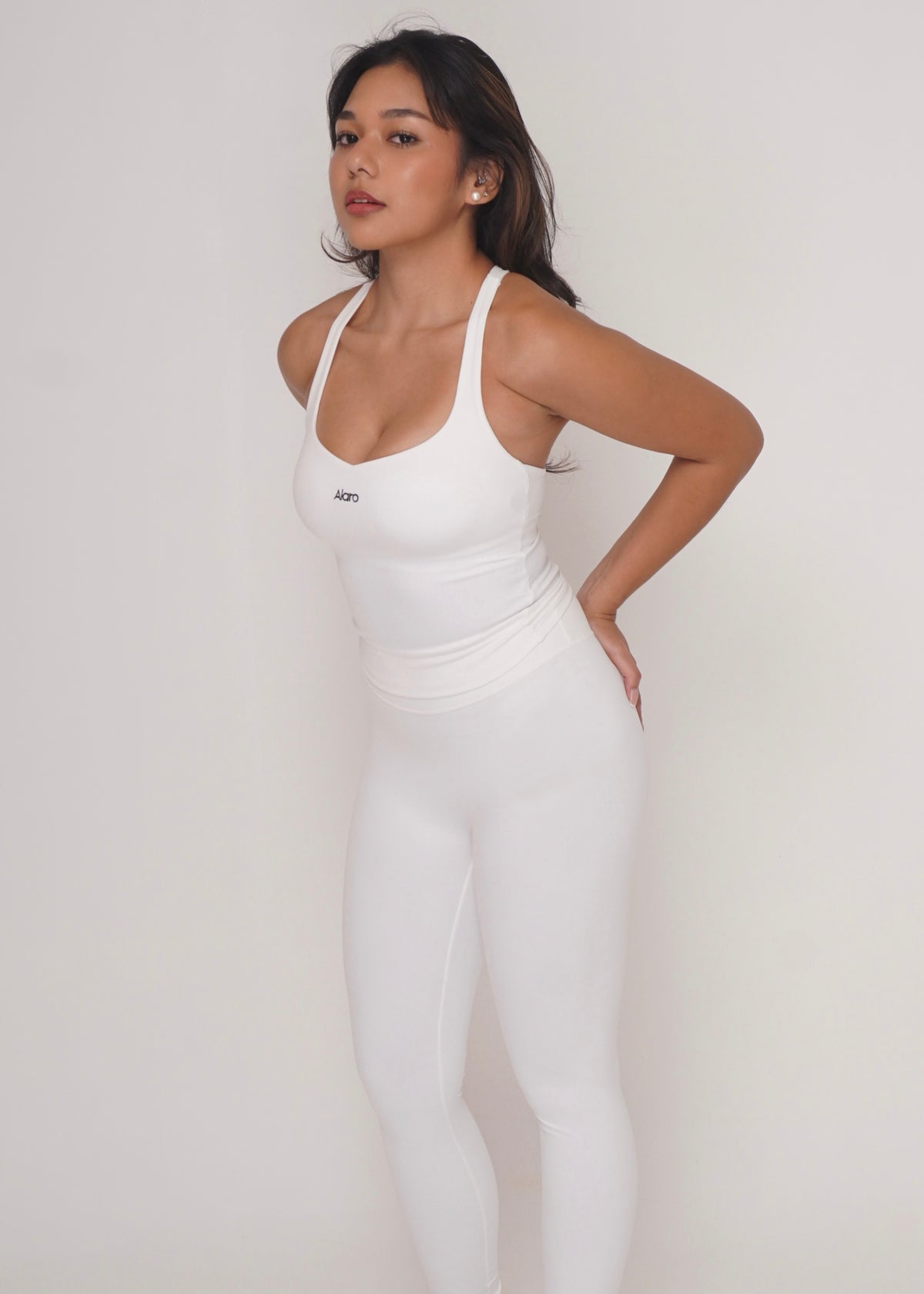 Ruth Racerback Tank - White