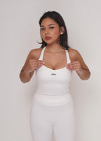 Ruth Racerback Tank - White