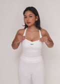 Ruth Racerback Tank - White